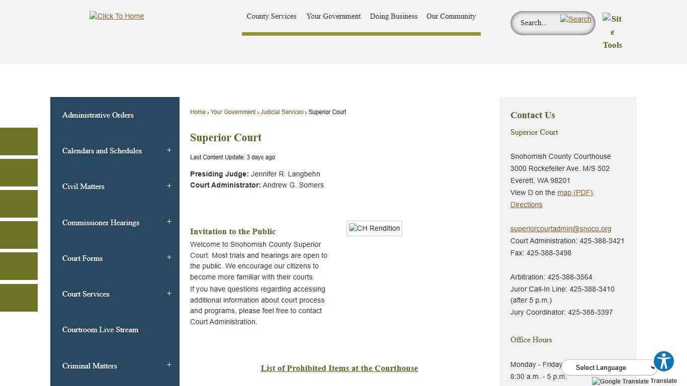 Superior Court | Snohomish County, WA - Official Website